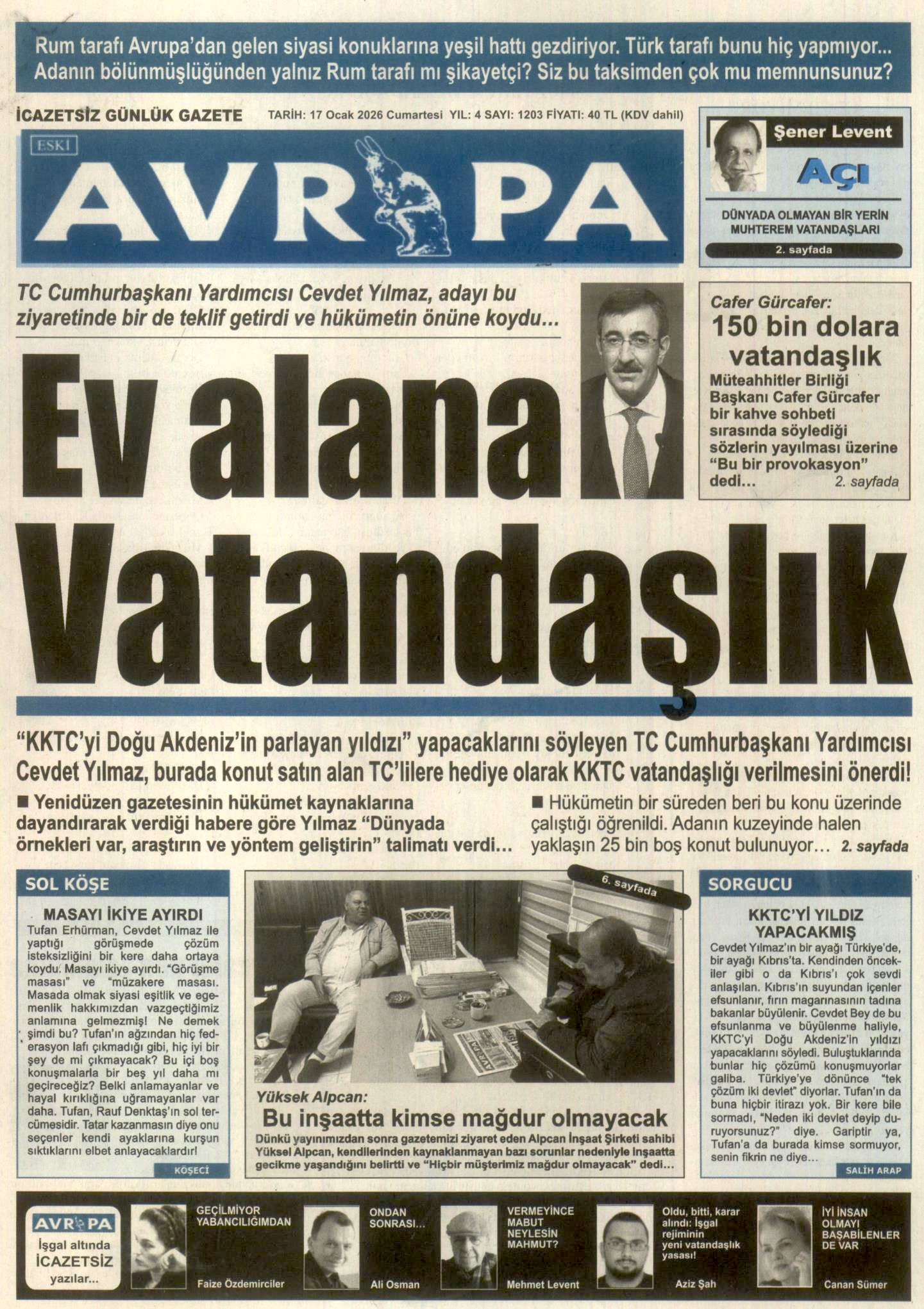 A V R U P A G A Z E T E S I 20260117