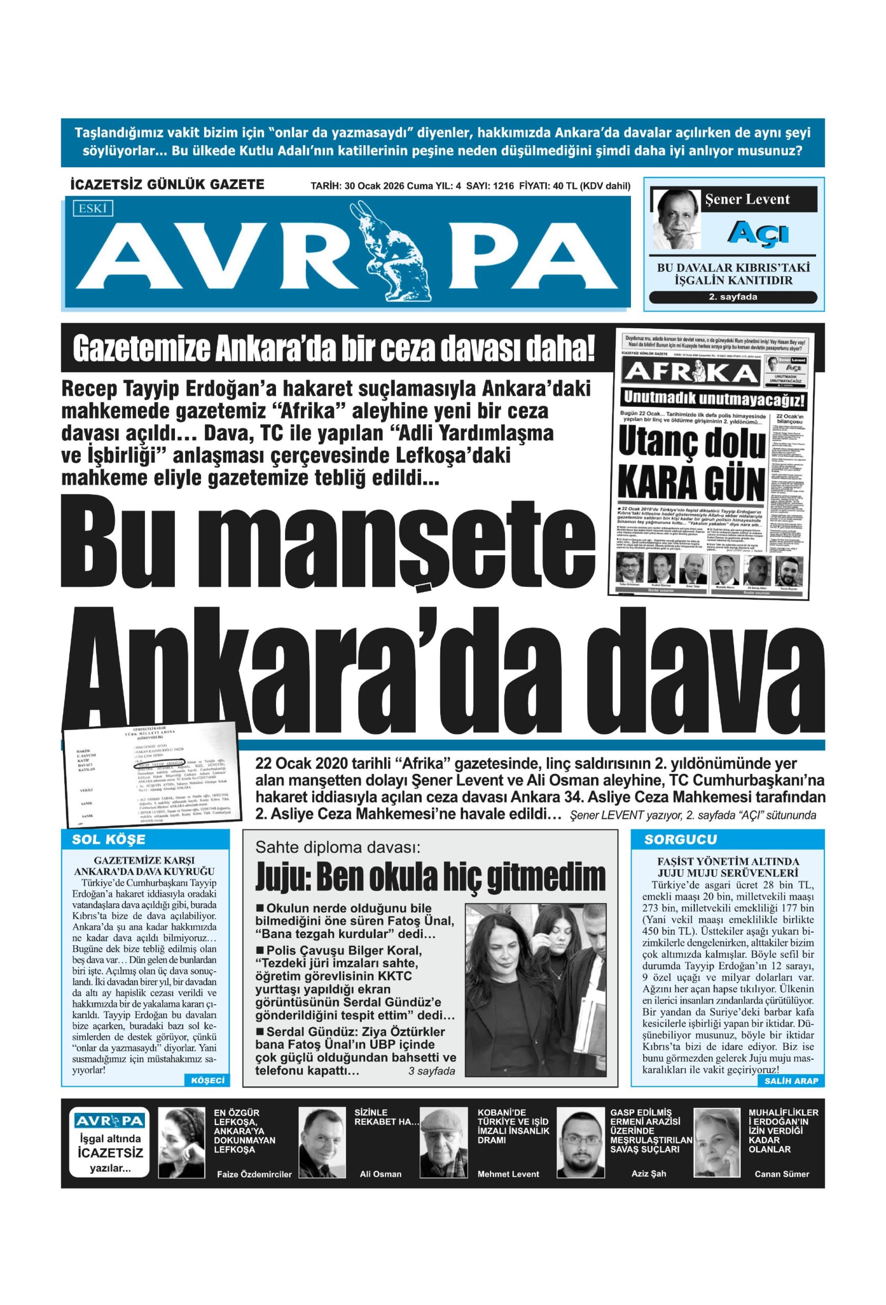 A V R U P A G A Z E T E S I 20260130 Scaled