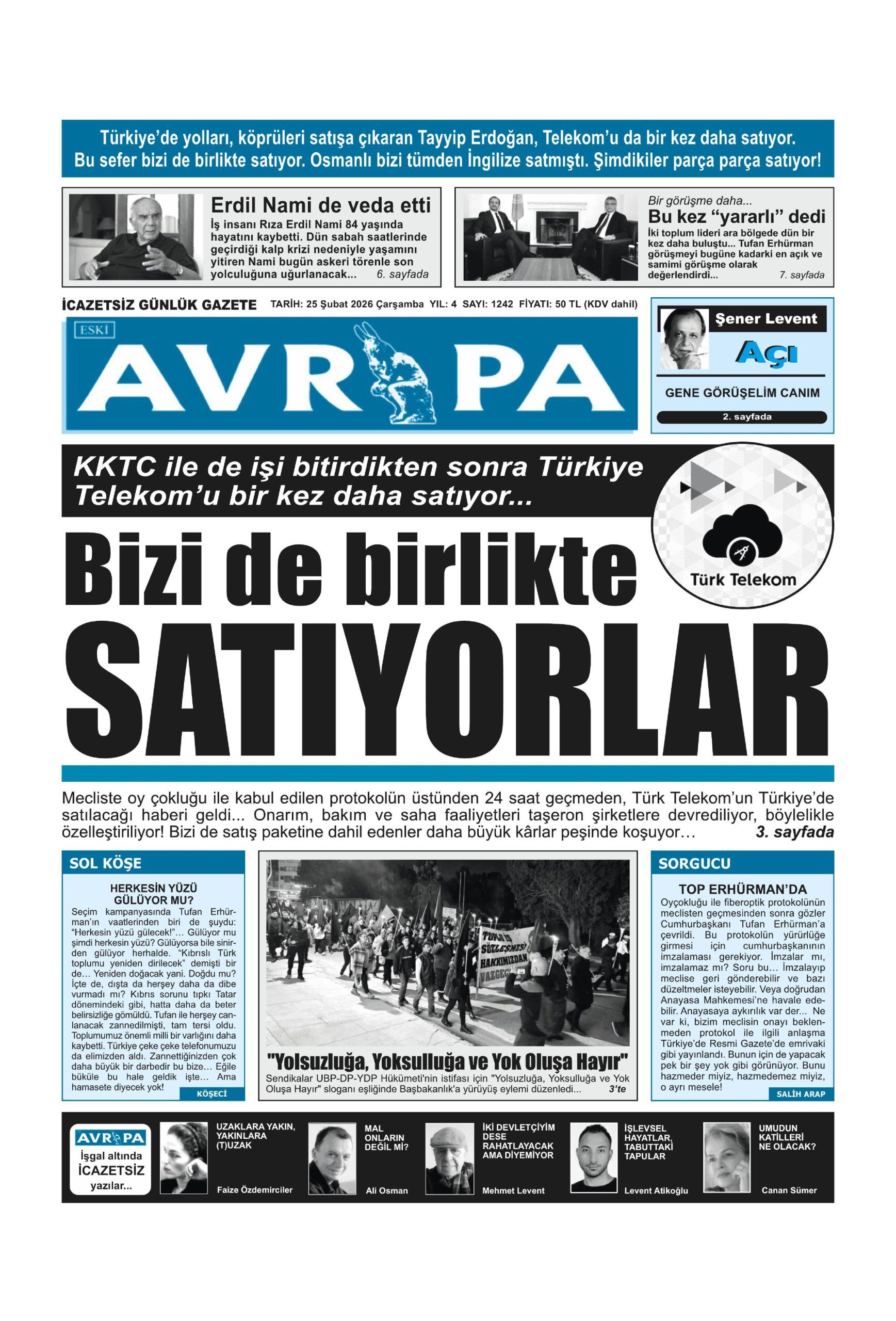 A V R U P A G A Z E T E S I 20260225 Scaled