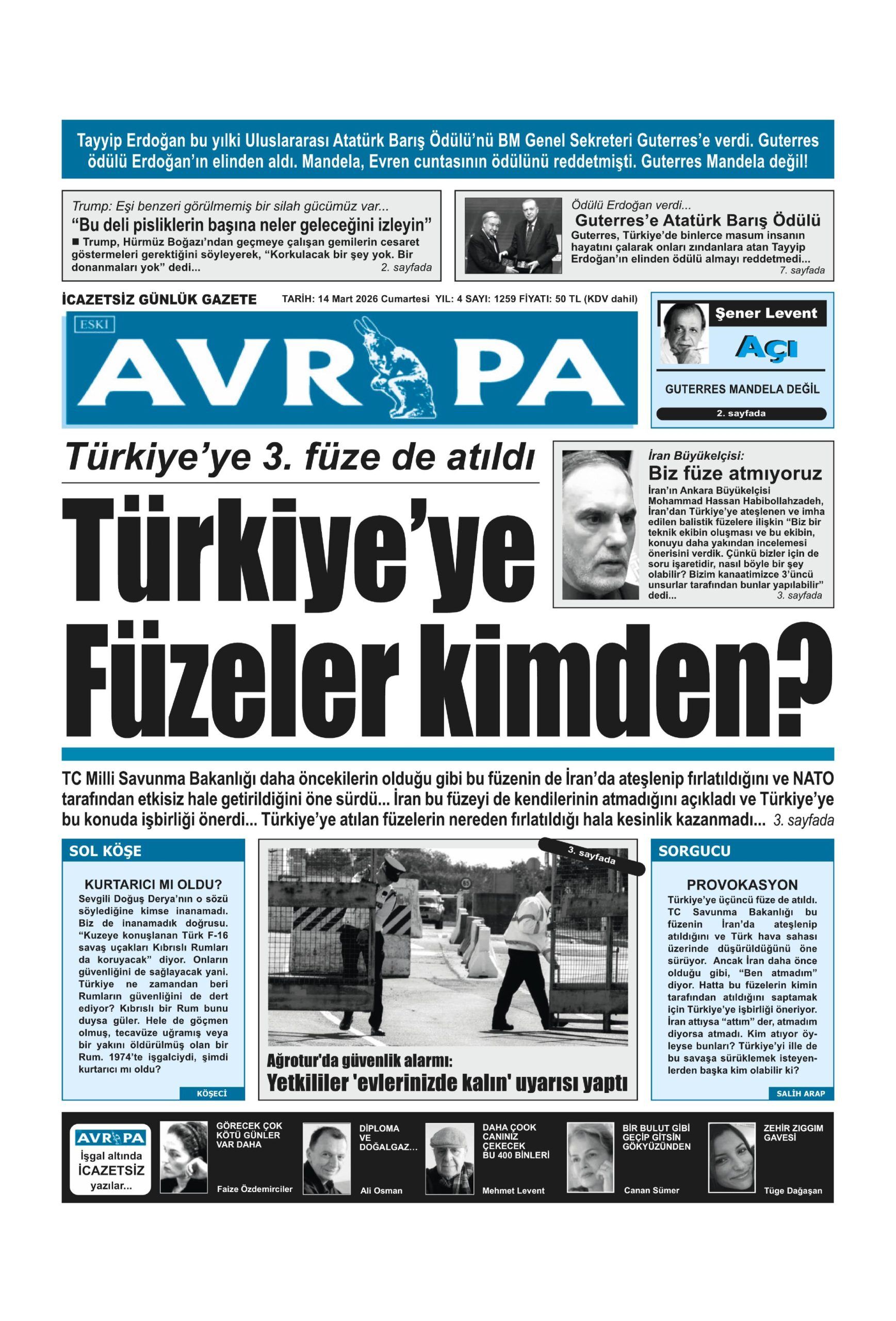 A V R U P A G A Z E T E S I 20260314 Scaled