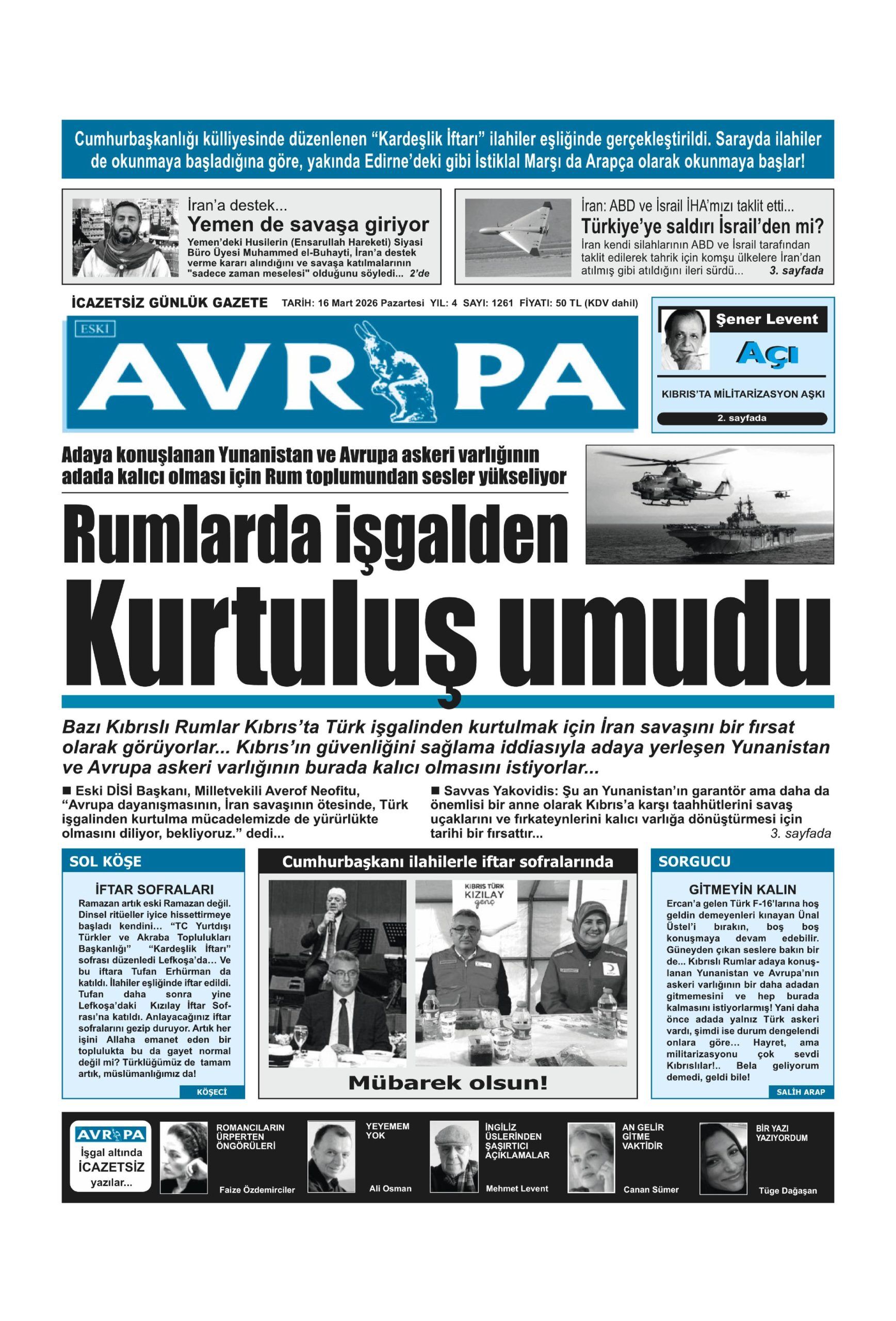 A V R U P A G A Z E T E S I 20260316 Scaled