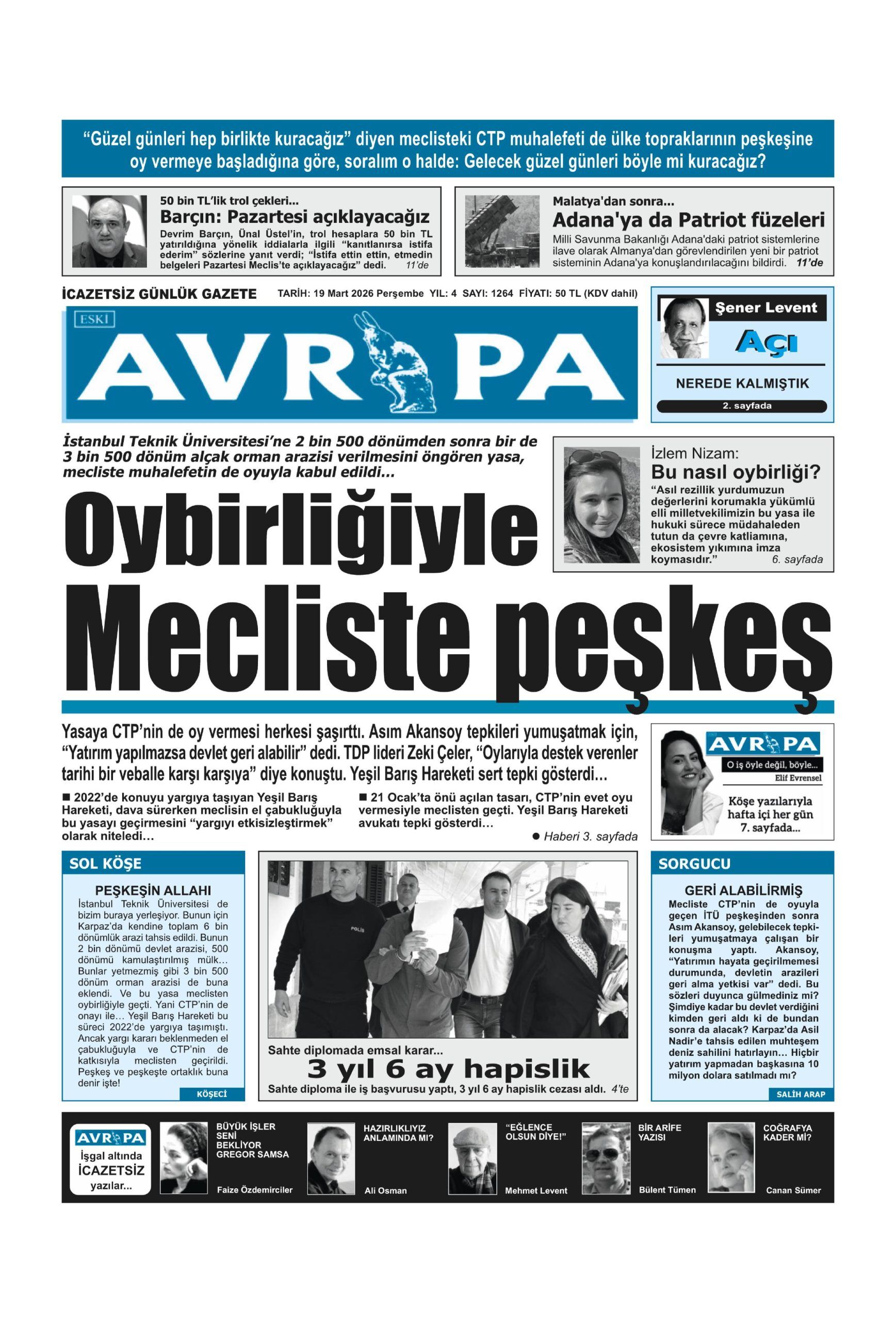 A V R U P A G A Z E T E S I 20260319 Scaled