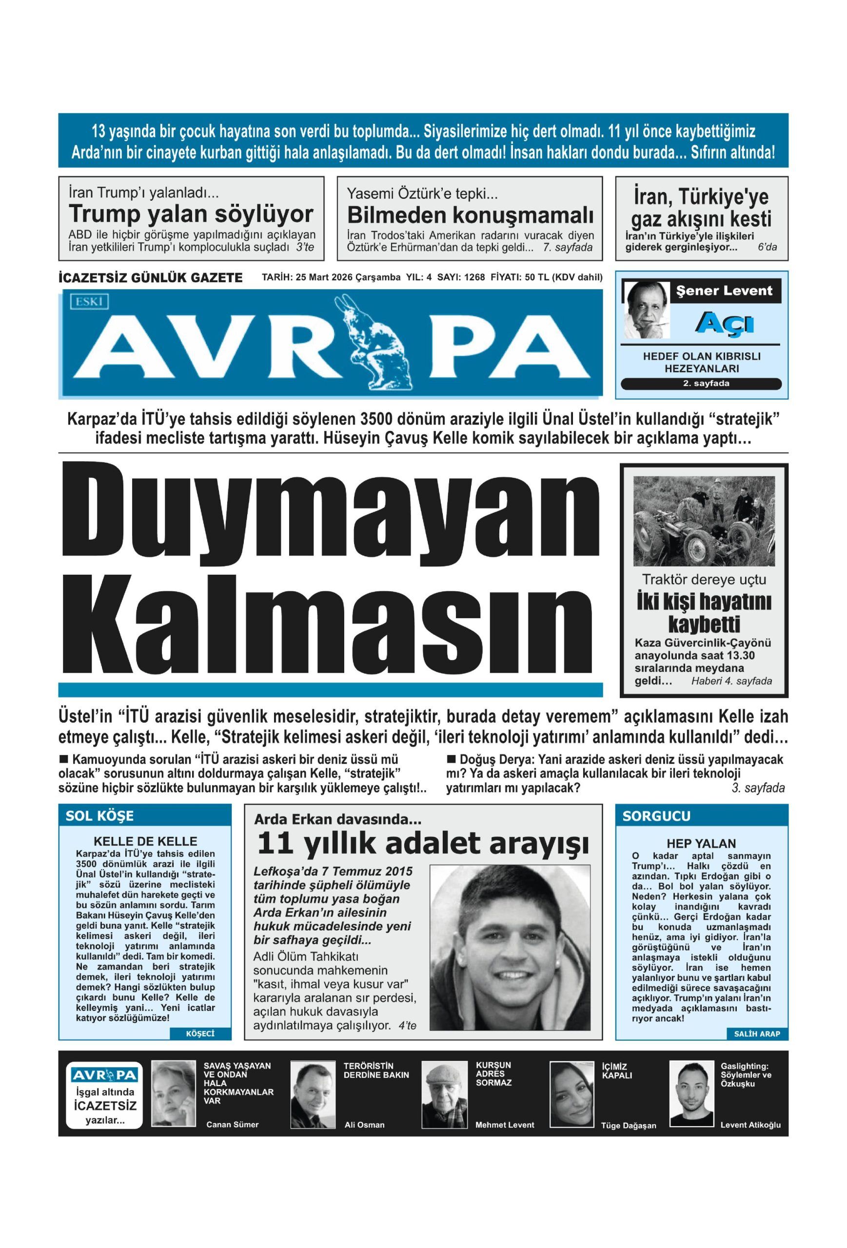 A V R U P A G A Z E T E S I 20260325 Scaled