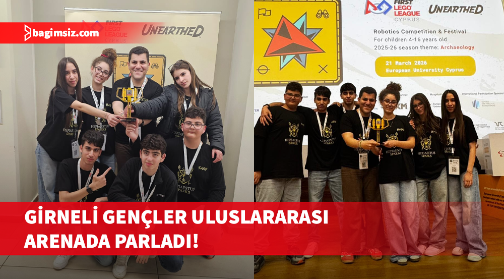 GİGEM “Candela Robotic School” öğrencileri Güney Kıbrıs’ta derece elde etti