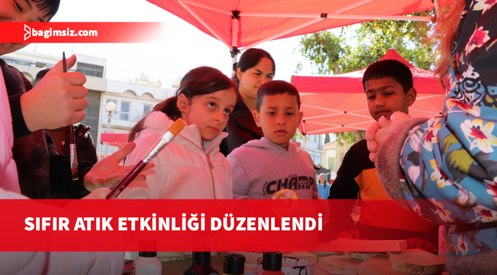 KKTC'de çocukların katıldığı sıfır atık ve geri dönüşüm etkinliği düzenlendi