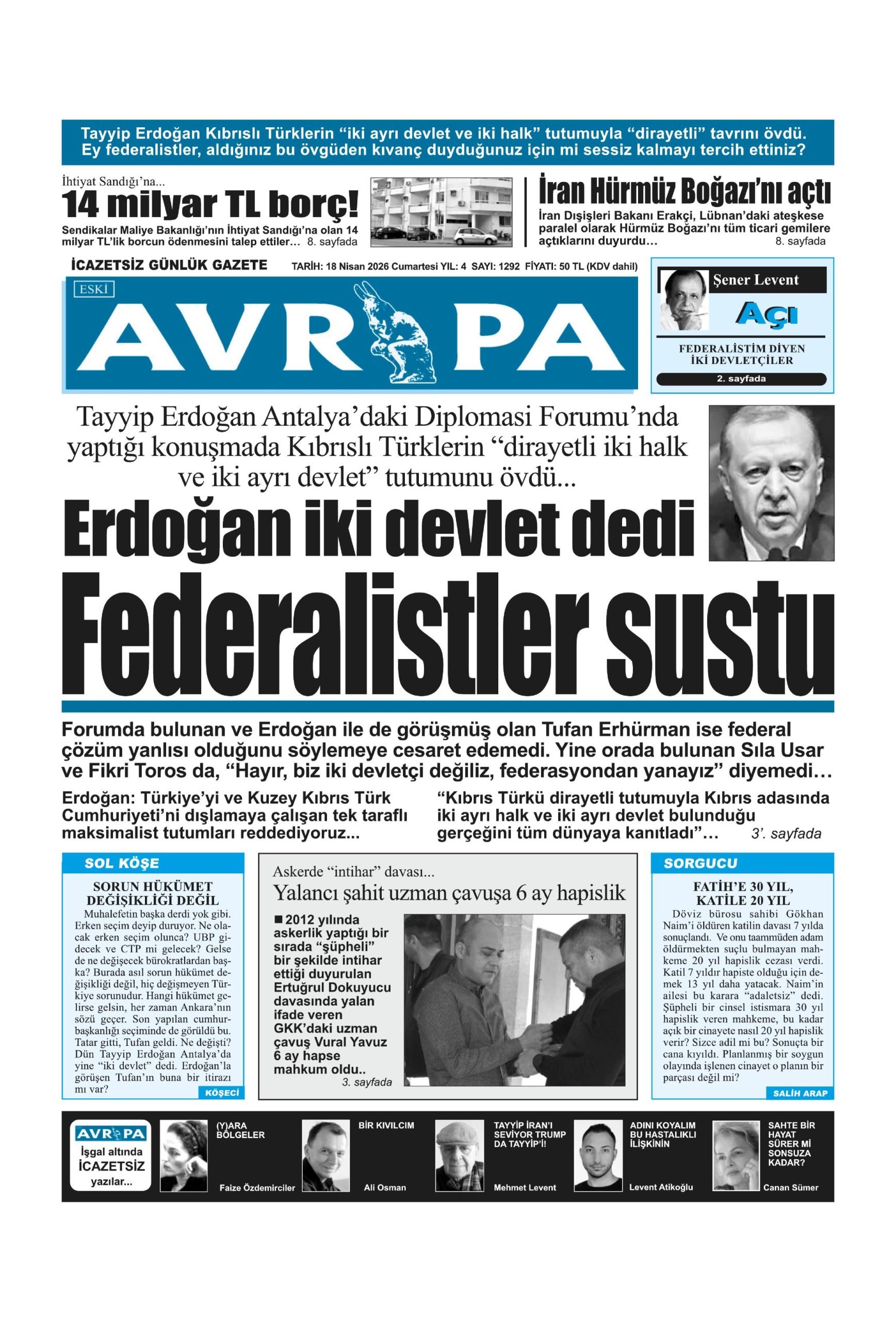 A V R U P A G A Z E T E S I 20260418 Scaled