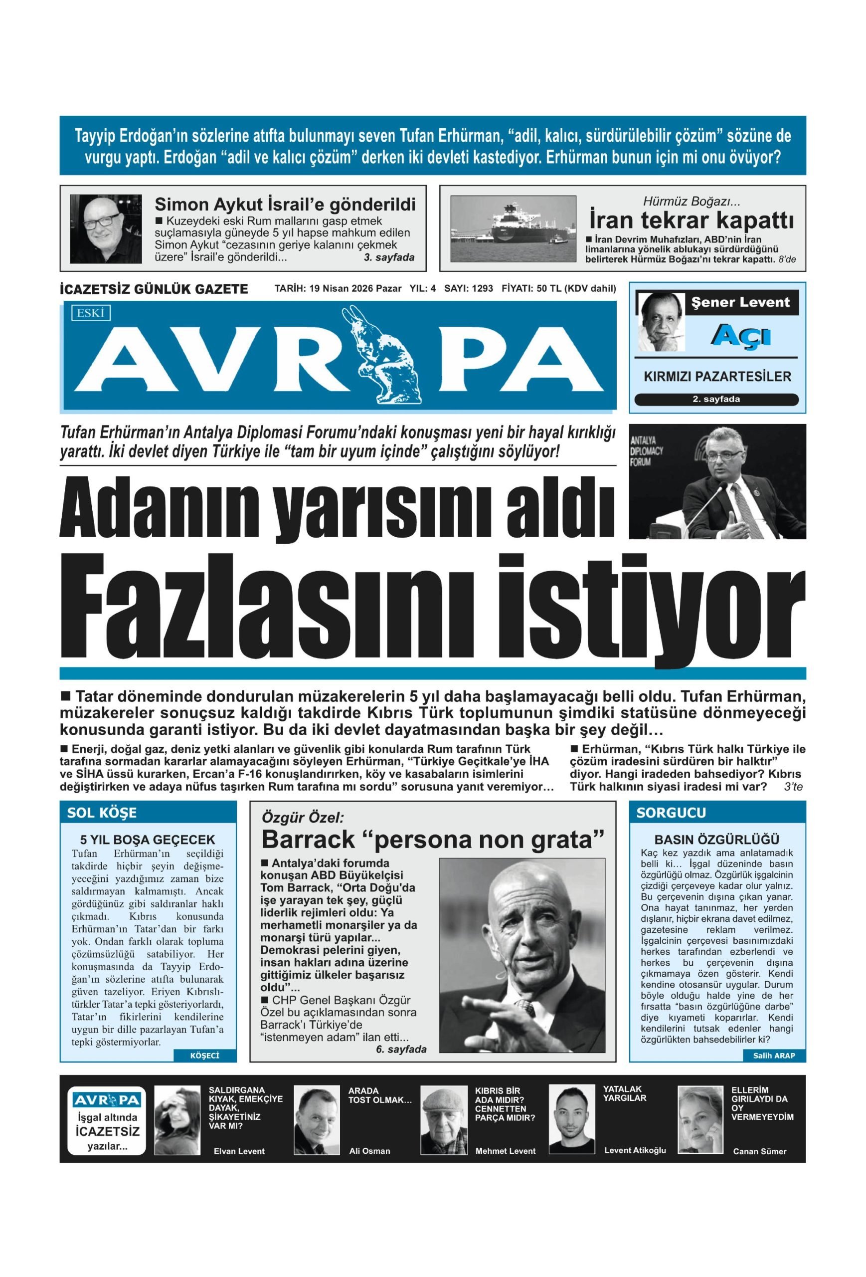 A V R U P A G A Z E T E S I 20260419 Scaled