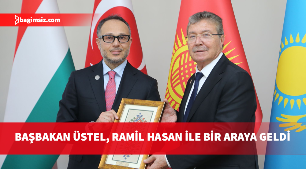 Başbakan Ünal Üstel, TÜRKPA Genel Sekreteri Ramil Hasan ile bir araya geldi