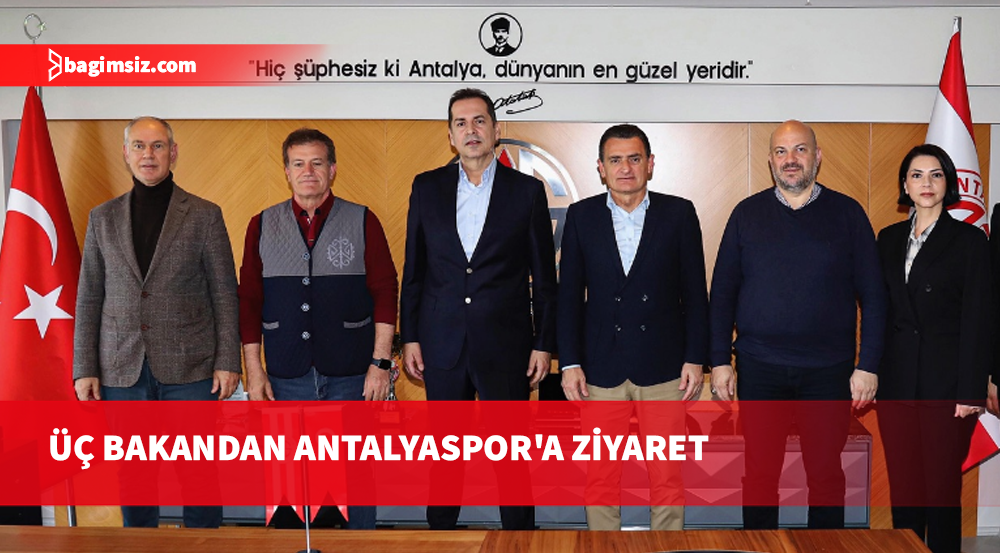 Oğuz, Hasipoğlu ve Arıklı Antalyaspor Başkanı Perçin'i ziyaret etti