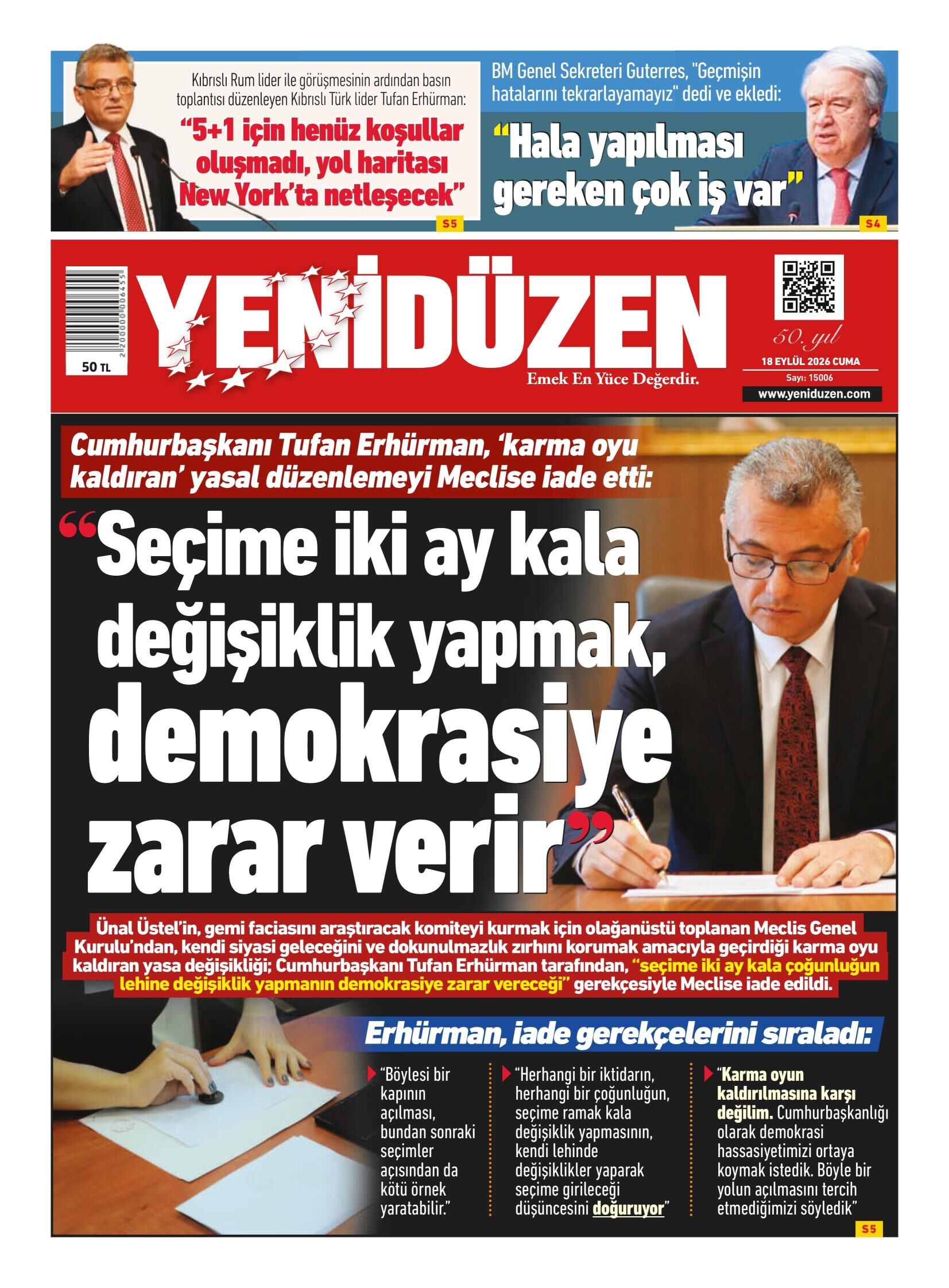 K I B R I S Y E N I D U Z E N 20260918
