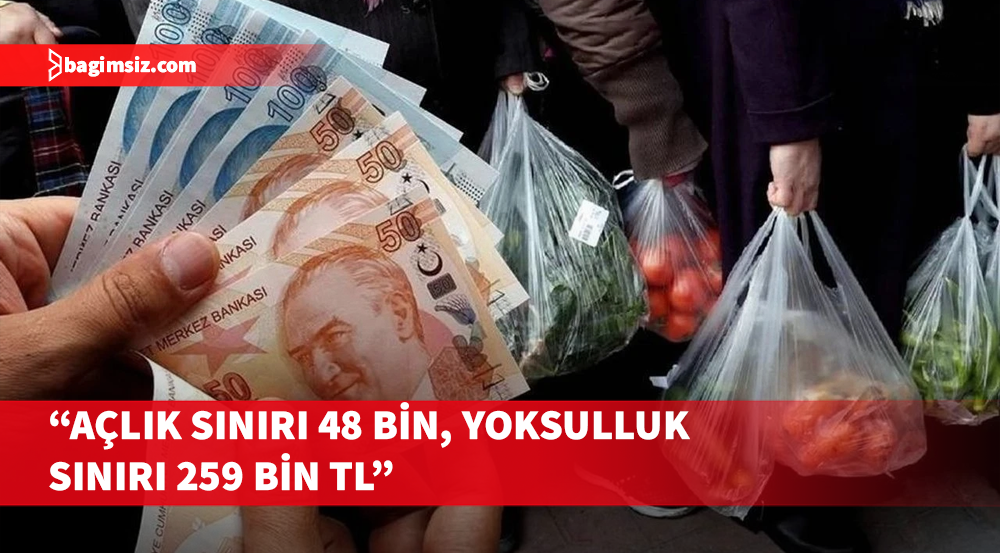 KTAMS: Açlık sınırı 48 bin, yoksulluk sınırı 259 bin TL