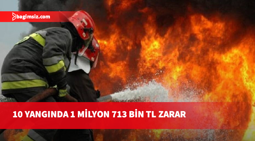 İtfaiye bir haftada 10 yangına ve 16 özel olaya müdahale etti