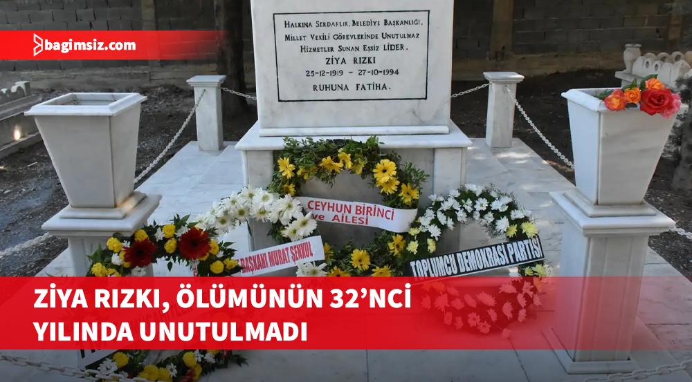 Ziya Rızkı, 32’nci ölüm yıl dönümünde anıldı