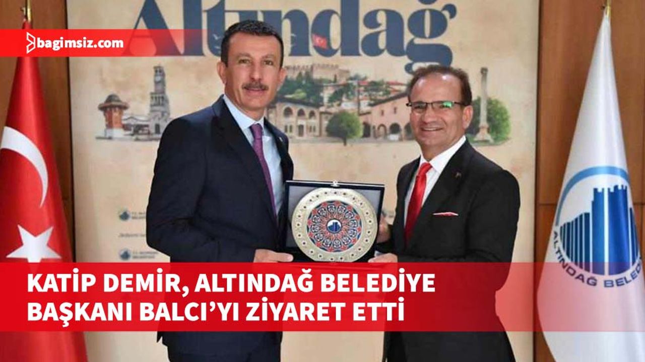 Yeniboğaziçi Belediye Başkanı Demir, Altındağ Belediye Başkanı Balcı ile fikir alışverişinde bulundu