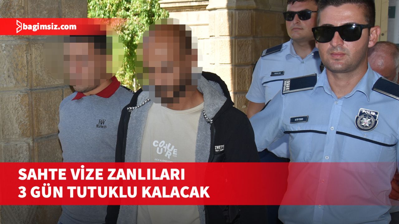 Ercan Havalimanı’nda sahte KKTC vizesinin fotoğrafını görevli memura gösteren iki kişi tutuklandı