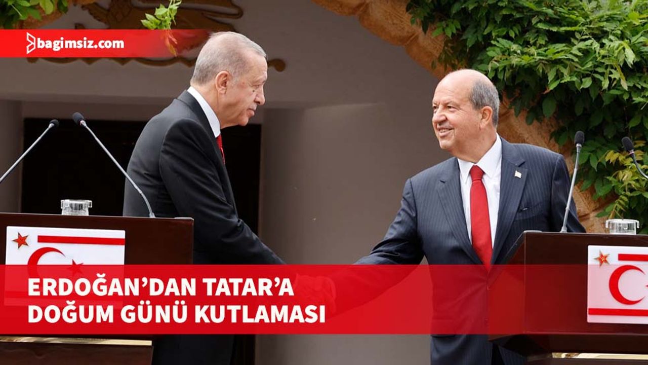 “Milli davamız Kıbrıs konusunda ortaya koyduğunuz iki devletli çözüm vizyonunu elbirliğiyle sonuca taşıyacağımıza inanıyorum”
