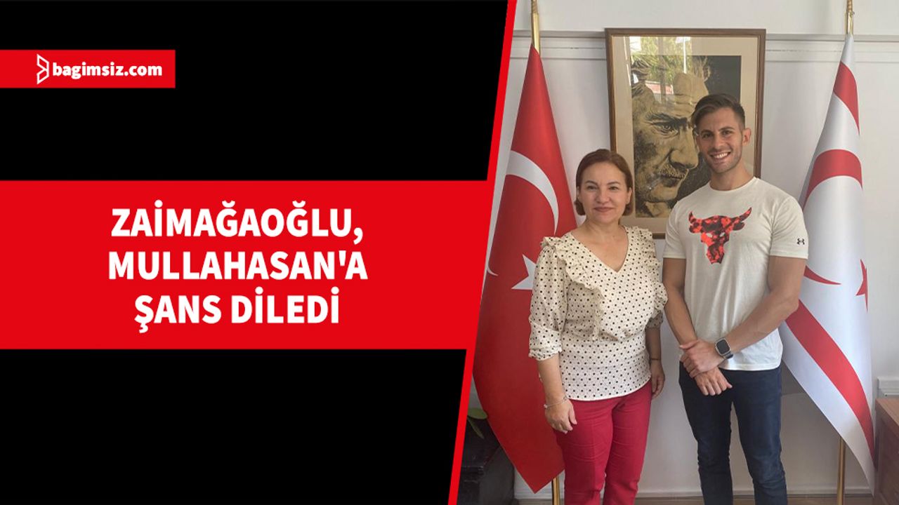 Mullahasan, "15. Mr. International" yarışmasına gitmeden önce Kültür Dairesi Müdürü Zaimağaoğlu'nu ziyaret etti