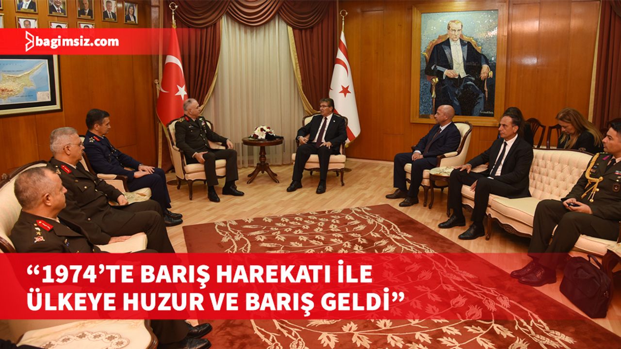 Başbakan Üstel, TSK Genelkurmay Başkanı Orgeneral Metin Gürak ve beraberindeki heyeti kabul etti