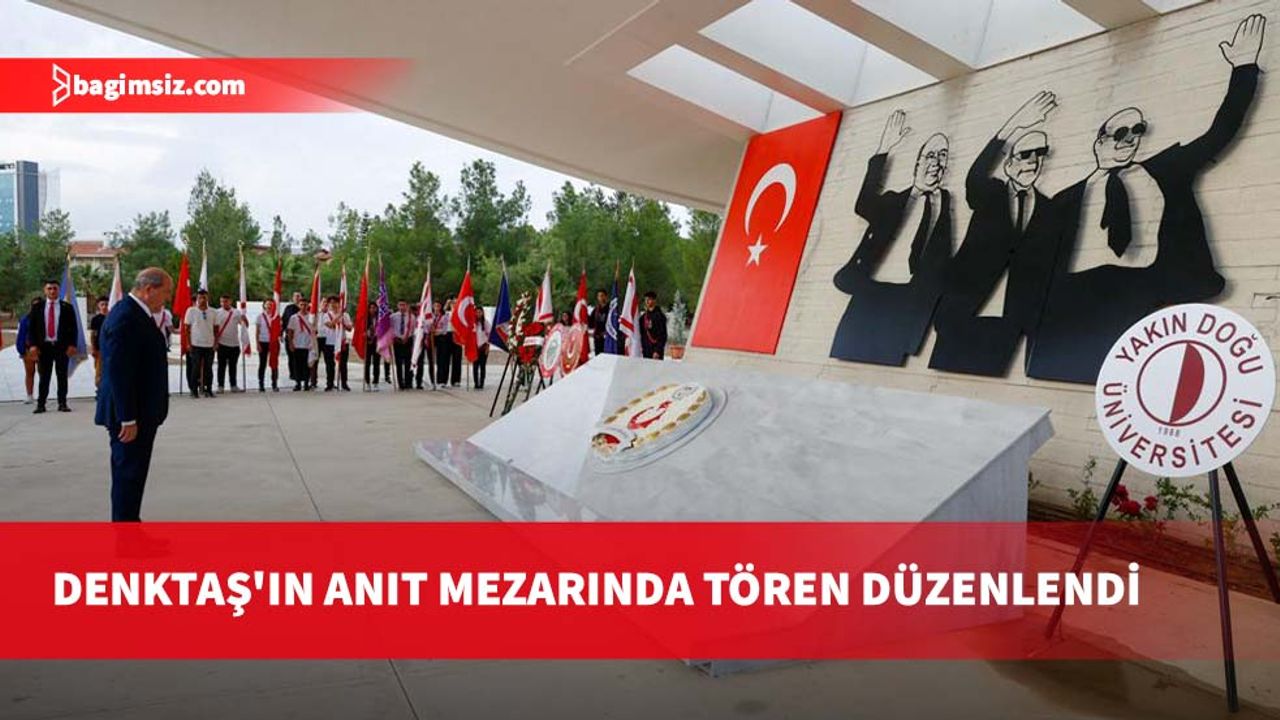 Kurucu Cumhurbaşkanı Denktaş'ın anıt mezarında tören düzenlendi