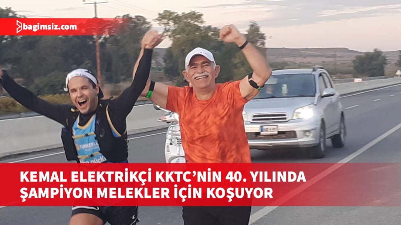 Ares Spor Kulübü Sporcusu Triatloncu Kemal Elektrikçi, KKTC’nin 40. yılında Lefke’den Karpaz’a koşuyor