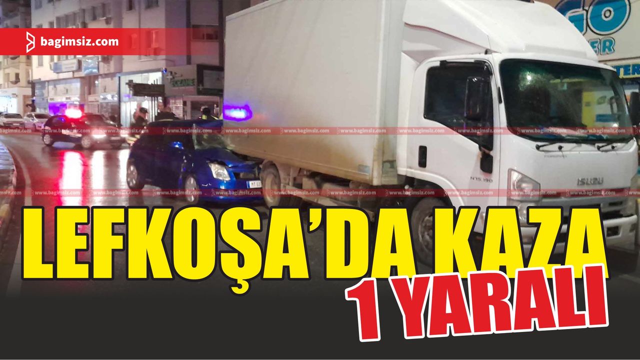 Lefkoşa'da kaza : 1 Yaralı