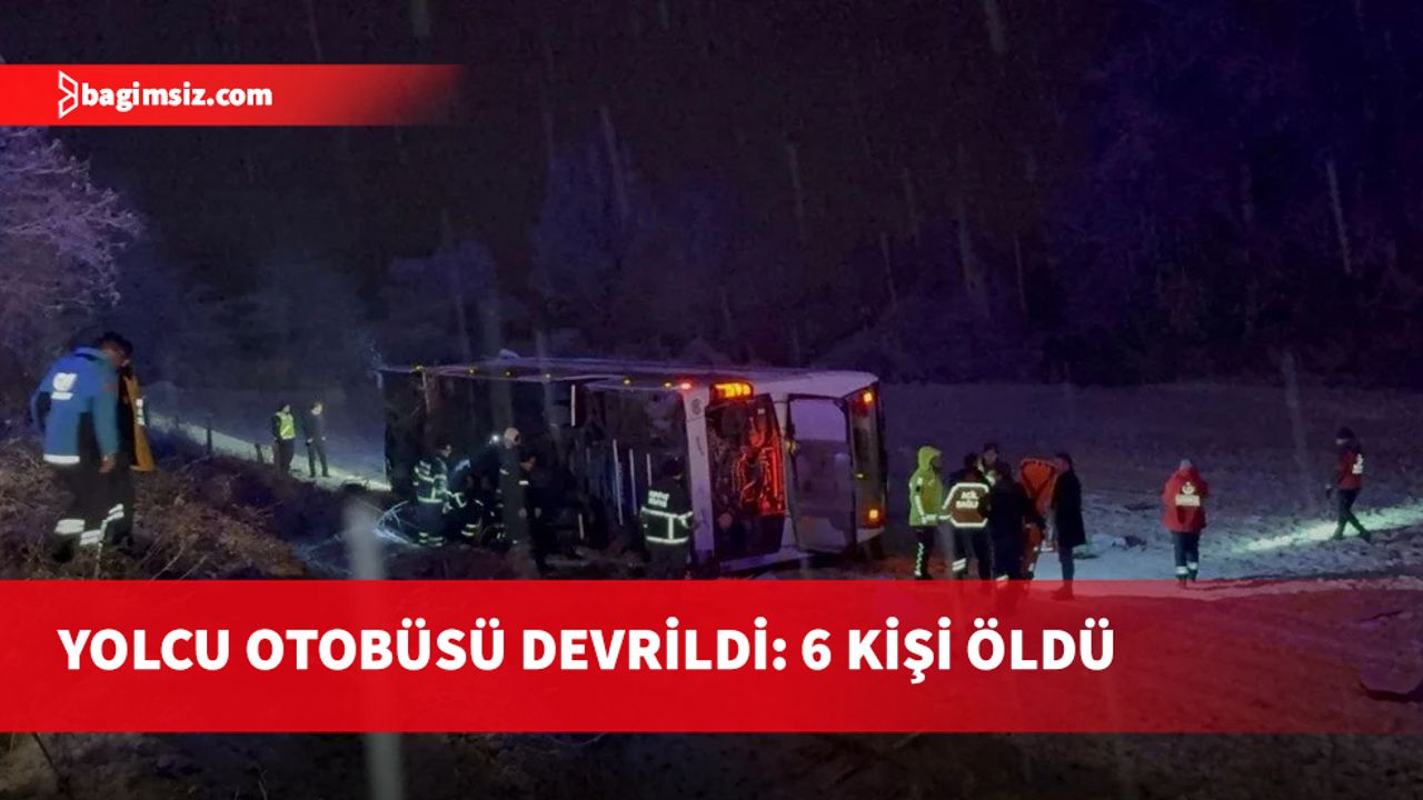 Kastamonu'da yolcu otobüsü devrildi: 6 kişi öldü