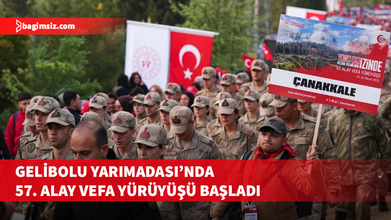 Çanakkale Zaferi'nin 110. yılı: 57. Alay Vefa Yürüyüşü başladı