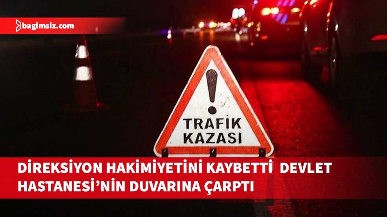 Direksiyon hakimiyetini kaybeden sürücü Gazimağusa Devlet Hastanesi’nin çevre duvarına çarptı… Kazada, 2 kişi yaralandı