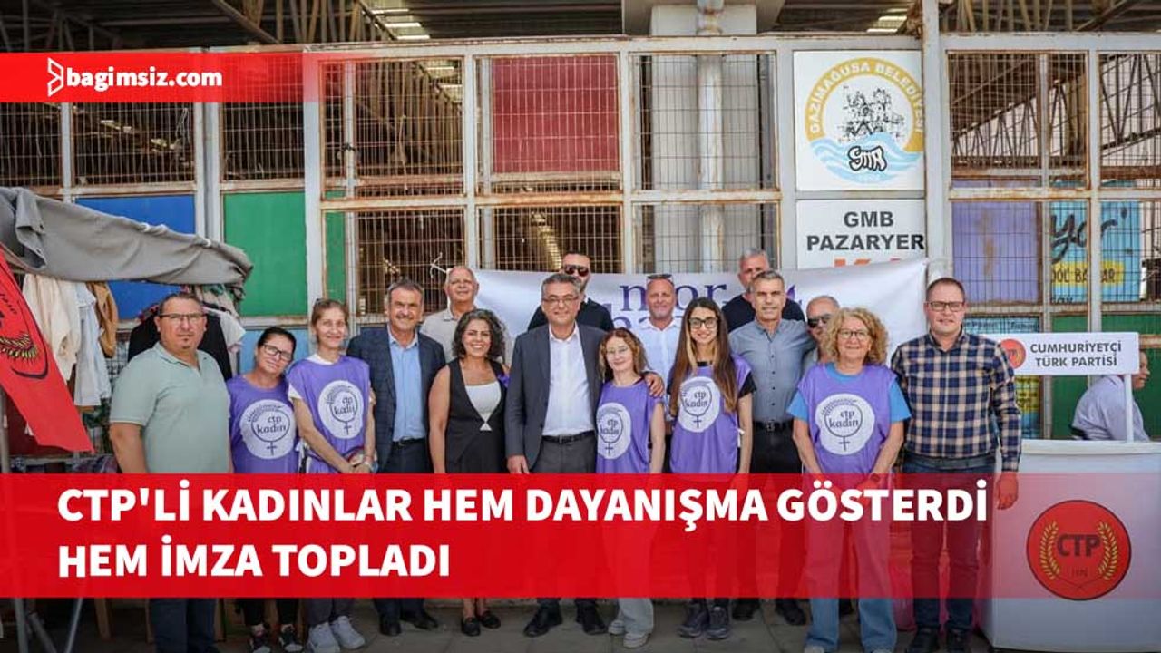 CTP Kadın Örgütü lâik eğitim talebine yönelik imza kampanyasına destek verdi