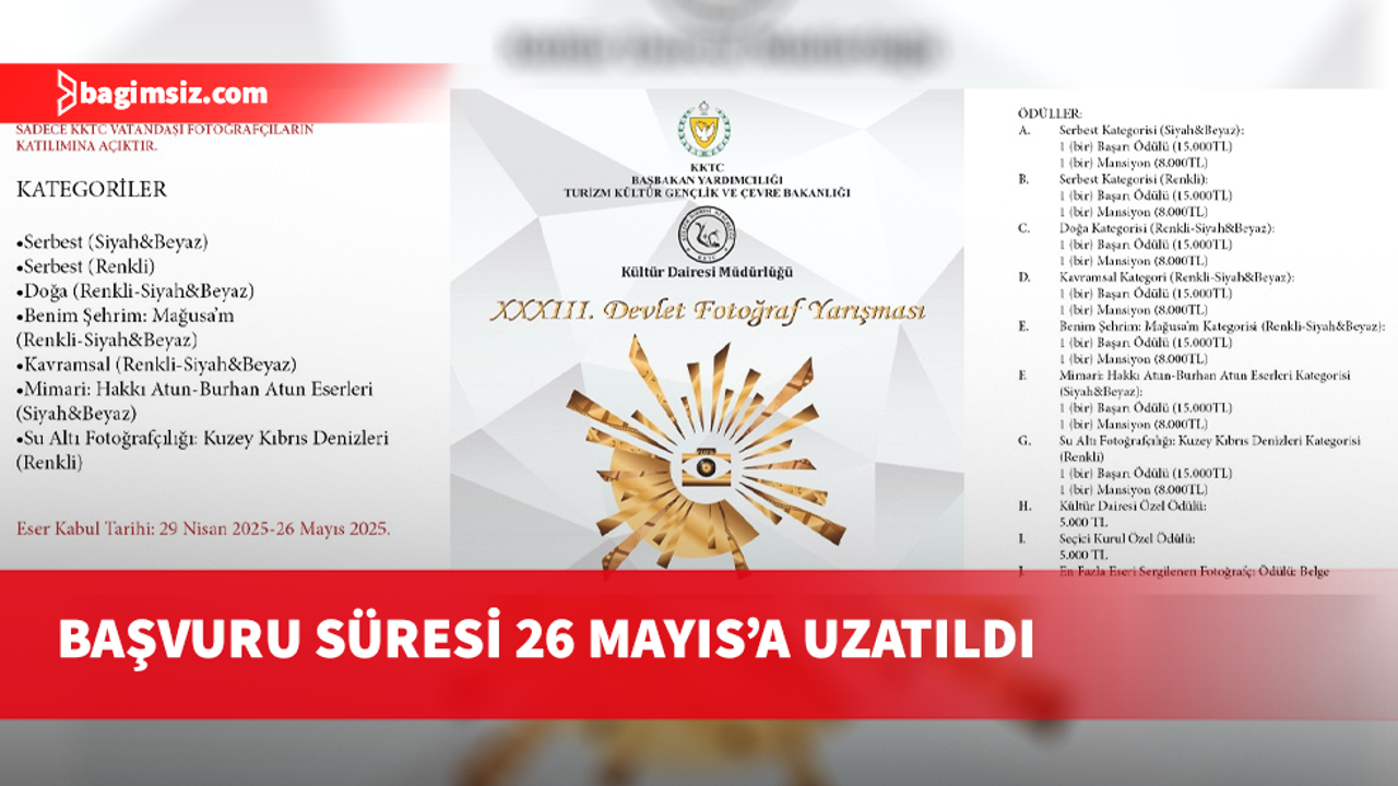 Devlet Fotoğraf Yarışması’nın başvuru süresi 26 Mayıs’a uzatıldı