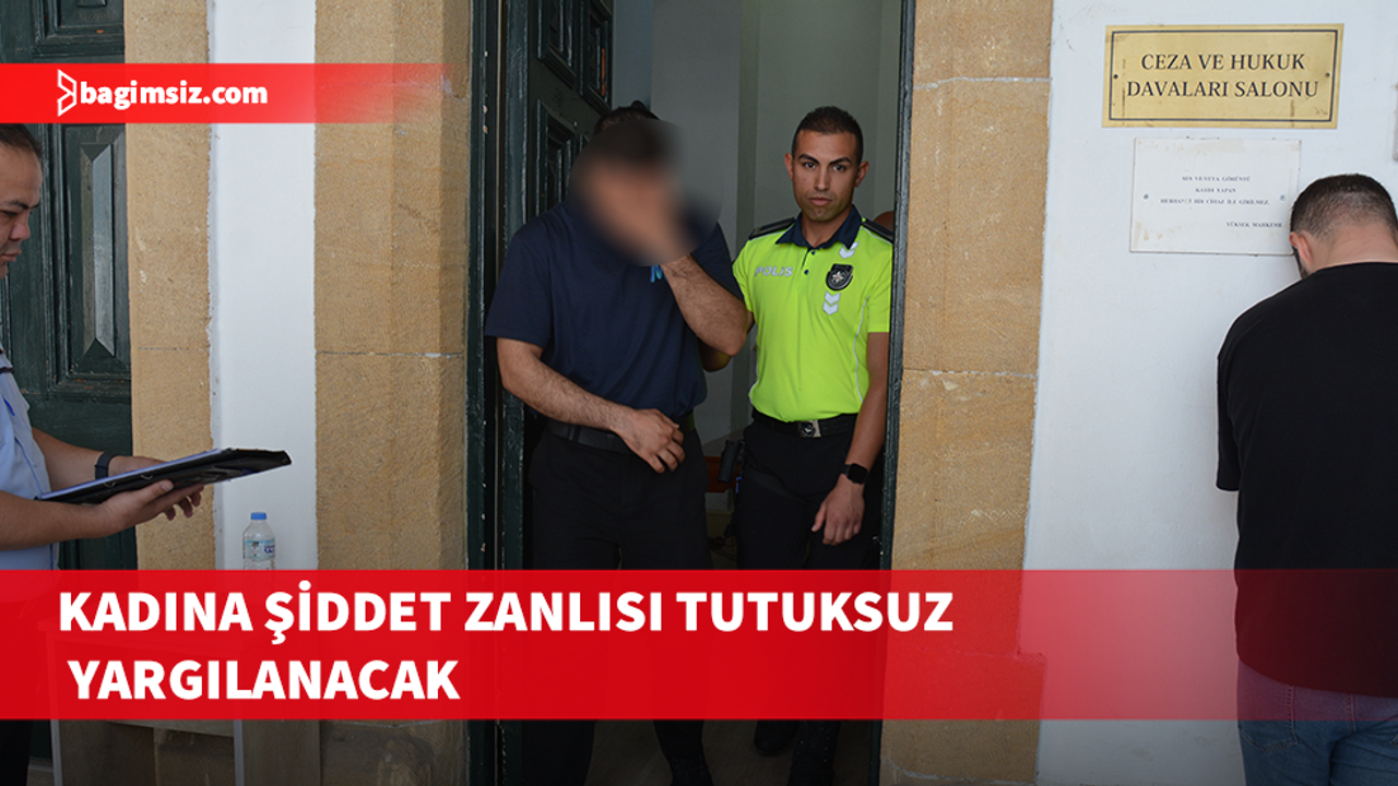 Ercan Havalimanın'da kadına şiddet : Zanlı teminata bağlandı