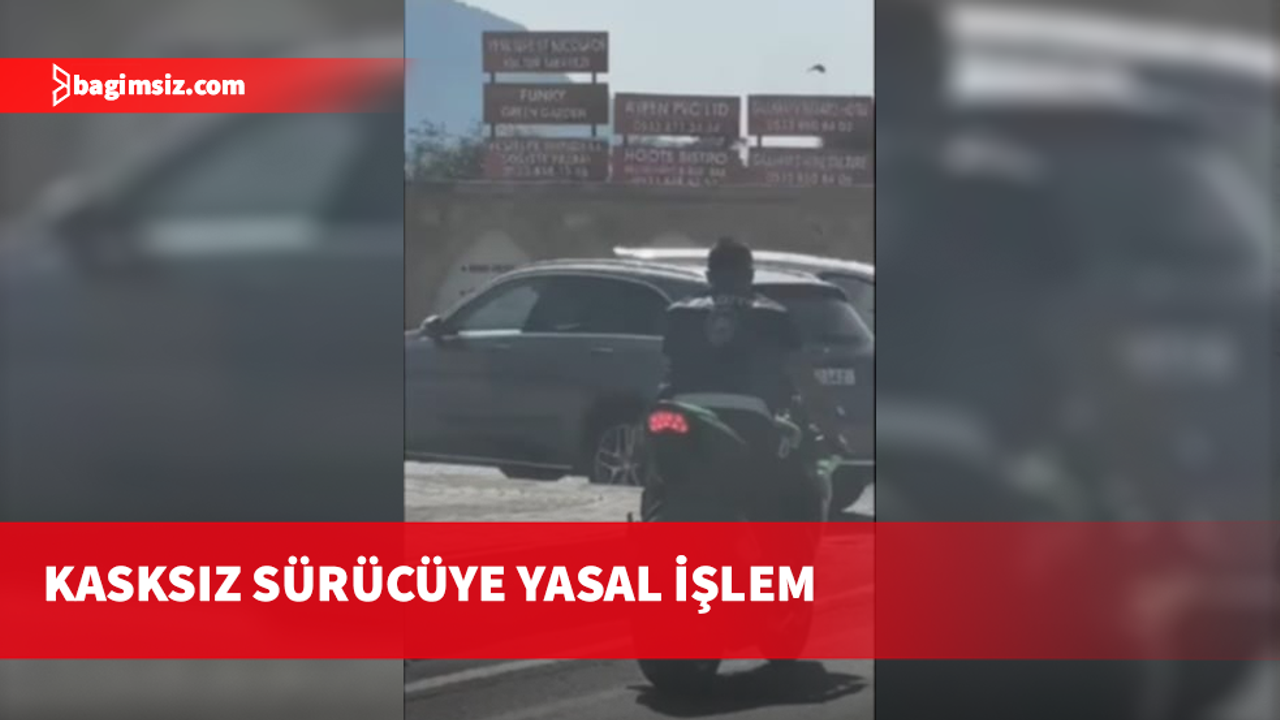 Koruyucu başlık takmayan motosiklet sürücüsü aleyhinde yasal işlem başlatıldı
