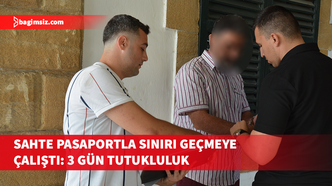 Lefkoşa sınır kapısında sahte pasaportla yakalandı