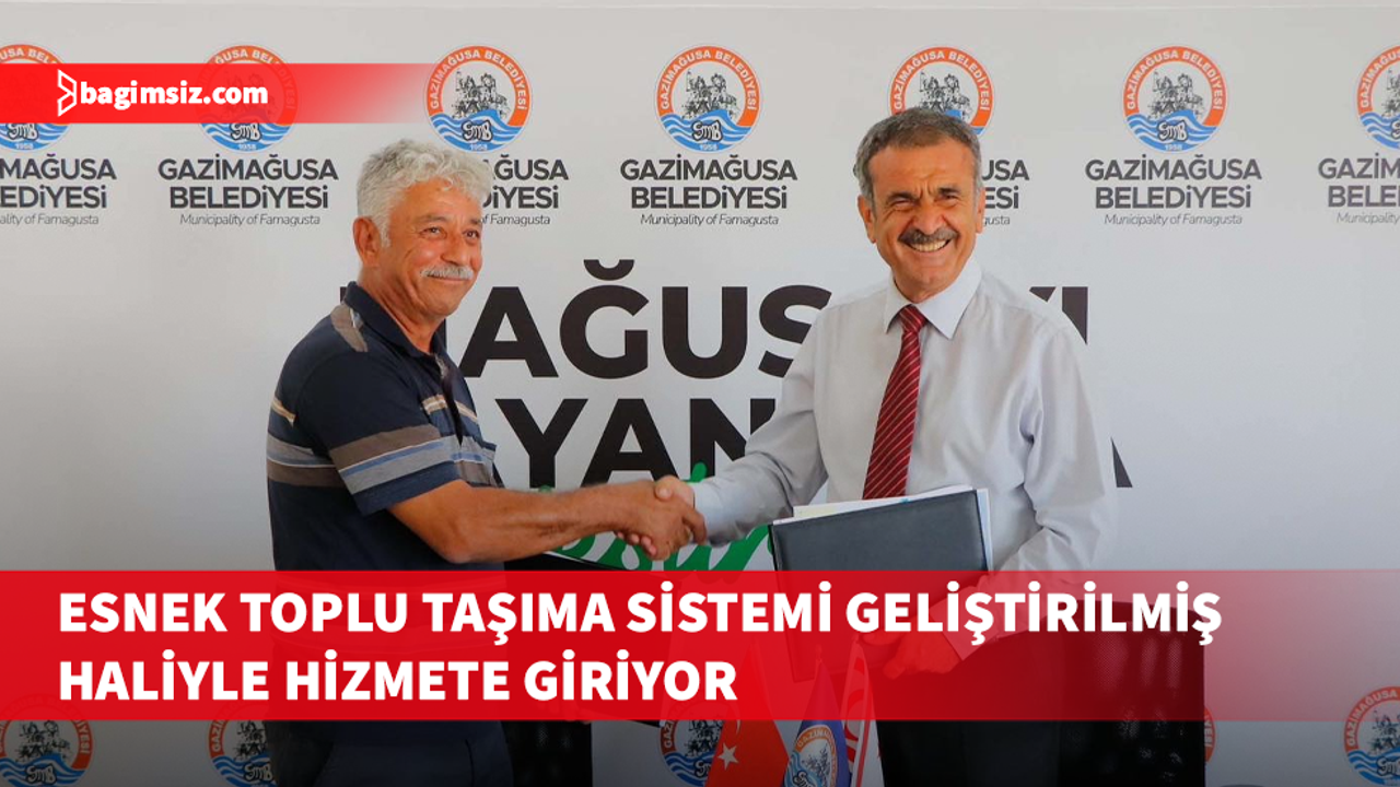 Gazimağusa'da toplu taşımada yeni dönem