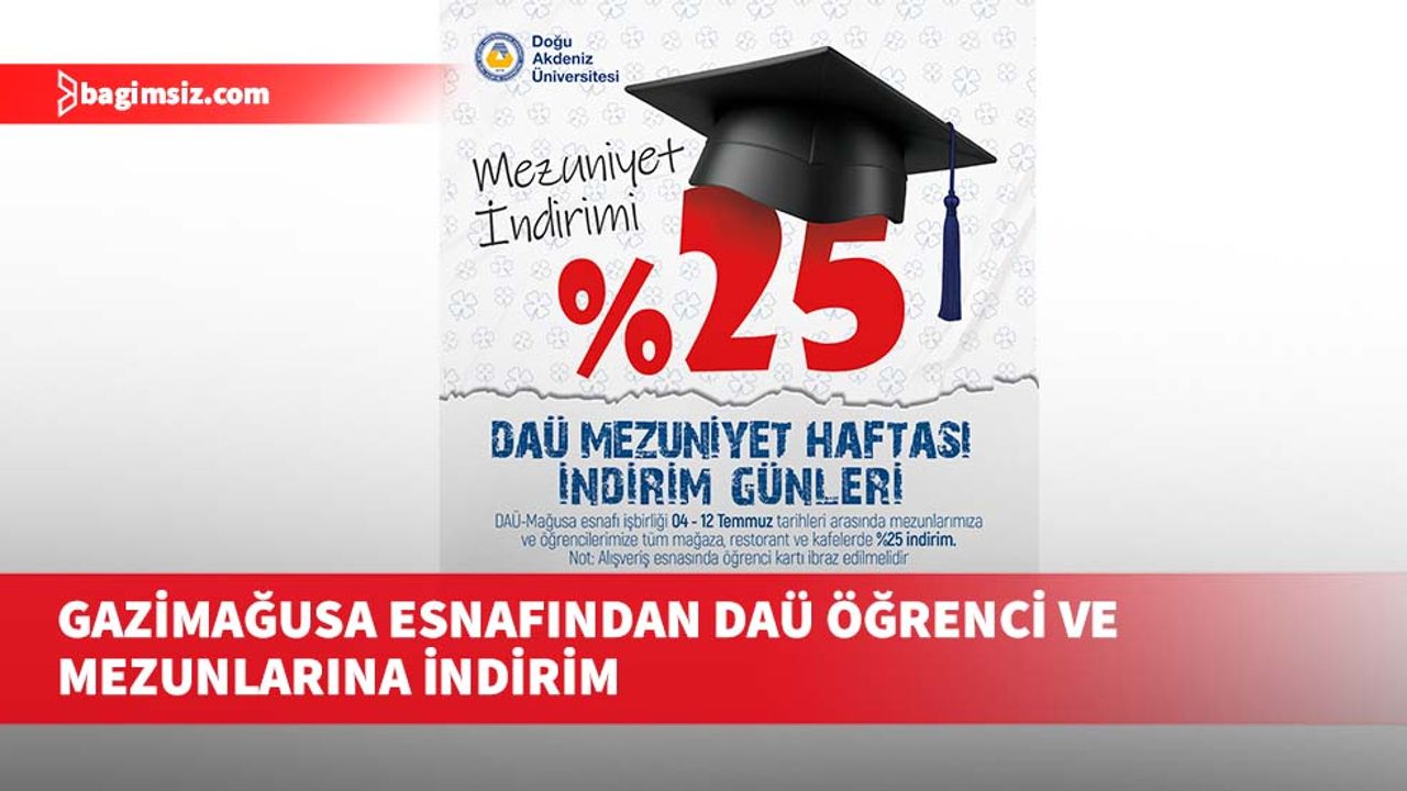 Gazimağusa esnafından DAÜ öğrenci ve mezunlarına indirim