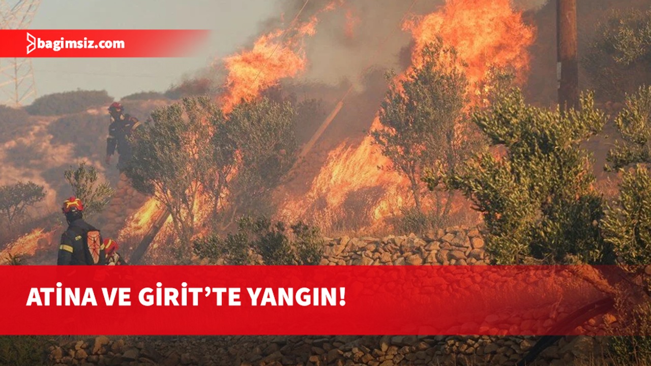 Yunanistan alevlerle mücadele ediyor...