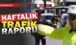 Bir haftada 91 trafik kazası yaşandı; 1187 araç sürücüsü rapor edildi