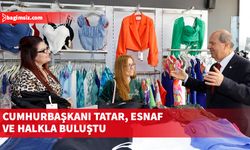 Cumhurbaşkanı Tatar, Lefkoşa’nın Arasta ve Taşkınköy çarşısında halkla bayramlaştı