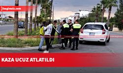 Alayköy-Lefkoşa anayolunda otomobilin çarptığı yaya hafif yaralandı