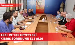 AKEL ve YKP heyetleri dün bir araya gelerek Kıbrıs sorununu ele aldı