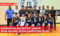 Voleybol U15 Erkekler Ligi sezon şampiyonu Gazimağusa Belediyesi Çamlık Spor Kulübü