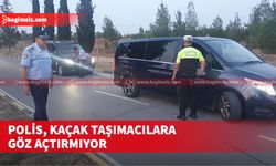 9 sürücü kaçak taşımacılıktan rapor edildi