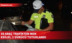 Trafik denetimlerinde kontrol edilen bin 526 sürücünün 314'ü çeşitli trafik suçlardan rapor edildi