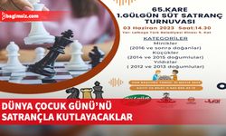 “65. Kare 1. Gülgün Süt Satranç Turnuvası” 3 Haziran Cumartesi günü yapılacak