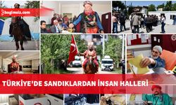 sandık başında ilginç ve renkli görüntülerle de karşılaşıldı