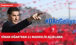 Sinan Oğan'dan 11 maddelik açıklama