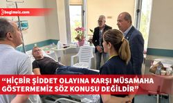 Tatar, dün saldırıya uğrayan doktor Sadrettin Tuğcu’yu hastanede ziyaret etti