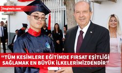 Cumhurbaşkanı Tatar, eşi Sibel Tatar ile birlikte Lefkoşa Özel Eğitim ve İş Eğitim Okulu yıl sonu etkinliklerine katıldı