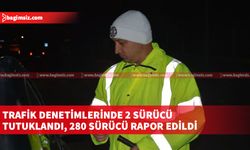 Ülke genelindeki trafik denetimlerindebin 547 araç sürücüsü kontrol edildi