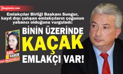 Sungur, kayıt dışı çalışan emlakçıların çoğunun yabancı olduğunu vurguladı